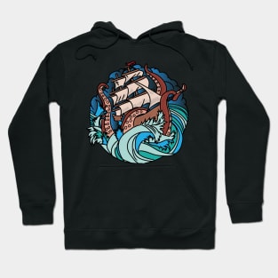 Ostopus Battle with Ship Hoodie
